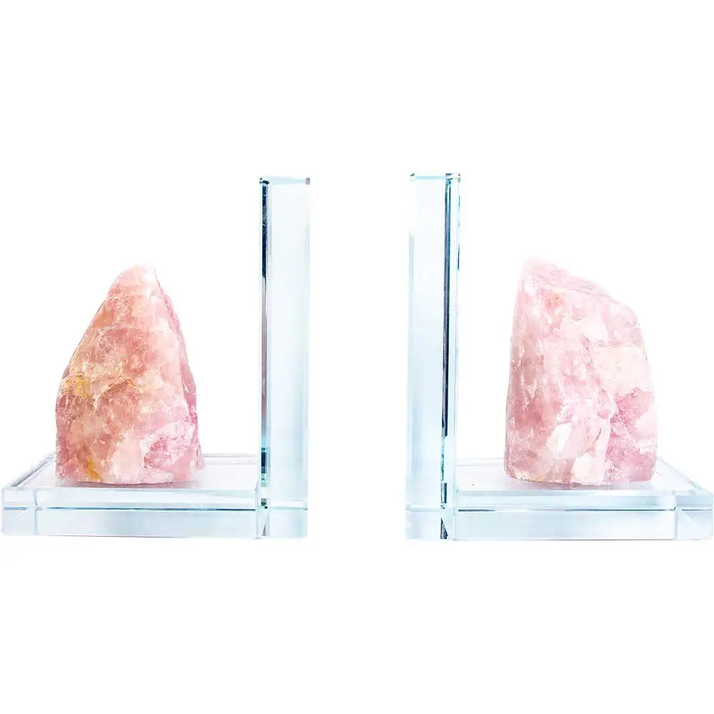 Glass L Shaped Bookends